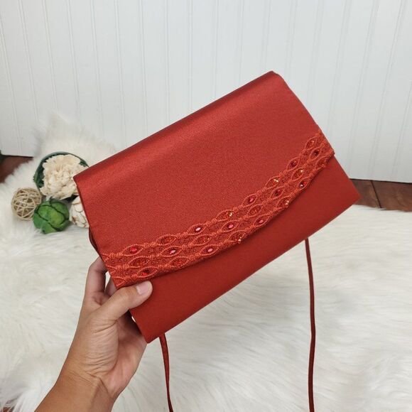 Vintage Midnight Velvet Polyester Crossbody Bag - Picture 6 of 15